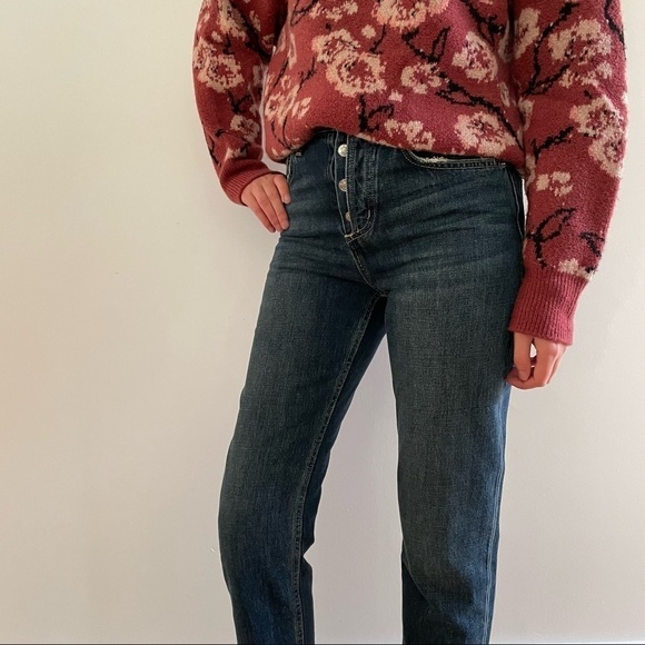 NWT Current/Elliott The Exposed  Fly Vintage Cropped Slim Jeans - 26 - Picture 8 of 16